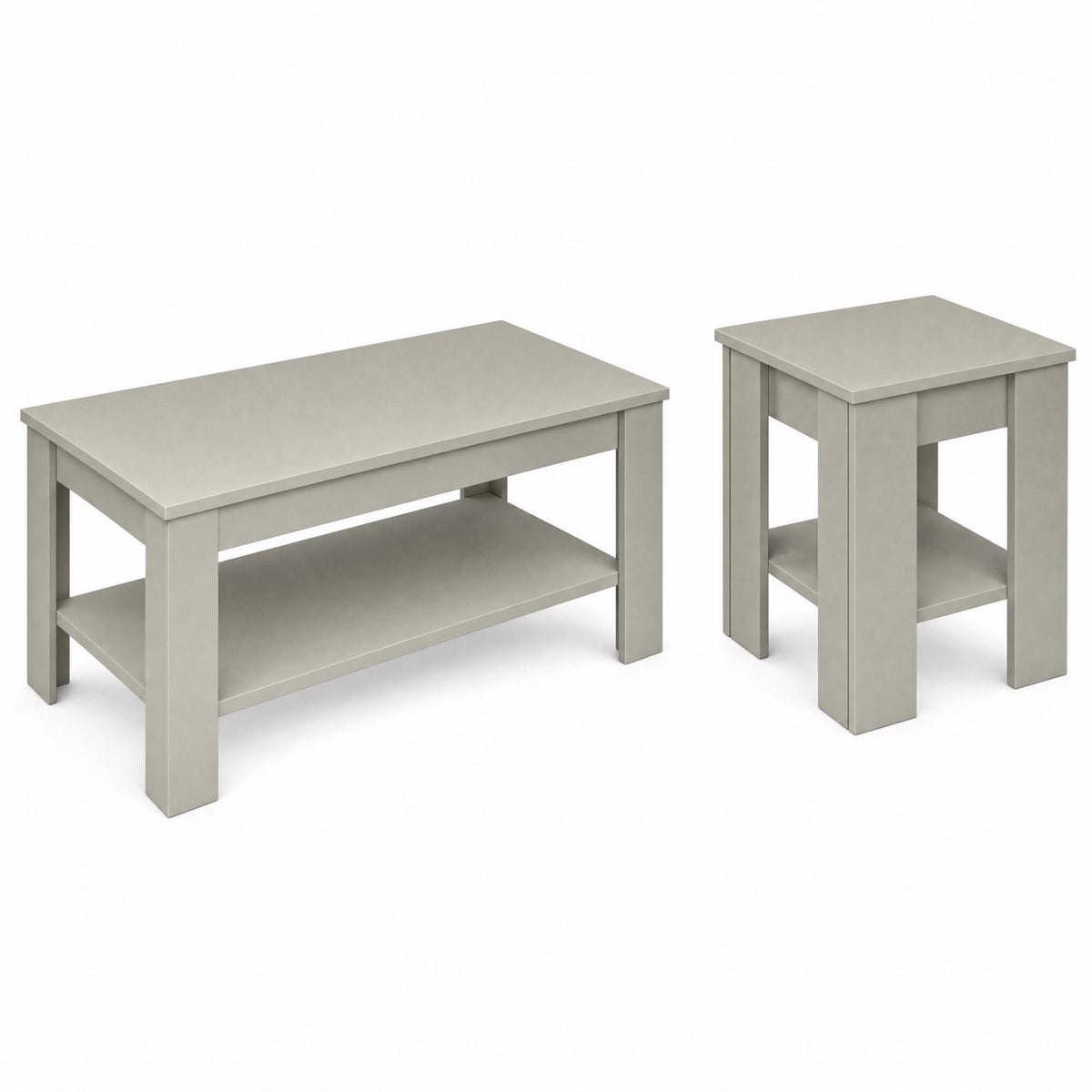 Promo Green Coffee & Lamp Table Set
