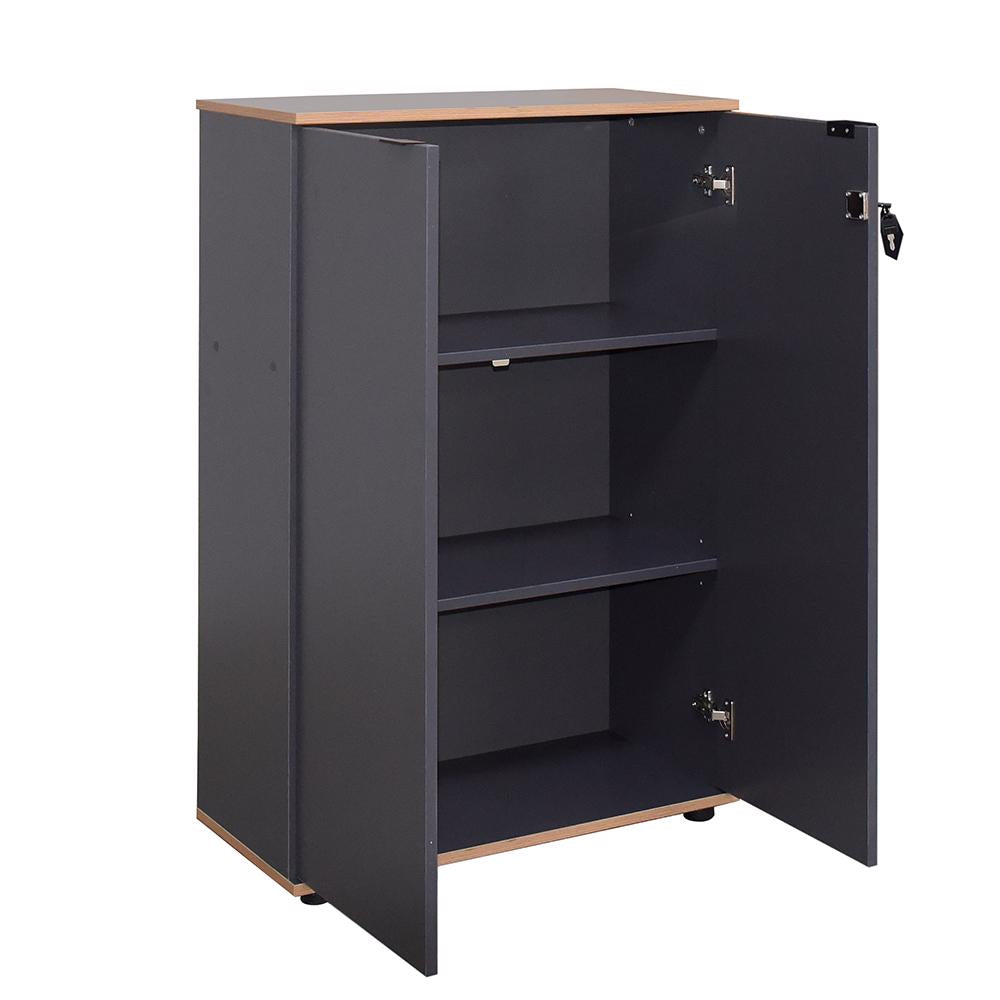 Adore Rio Anthracite Grey Office Filing Cabinet - Lockable Storage