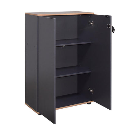 Adore Rio Anthracite Grey Office Filing Cabinet - Lockable Storage