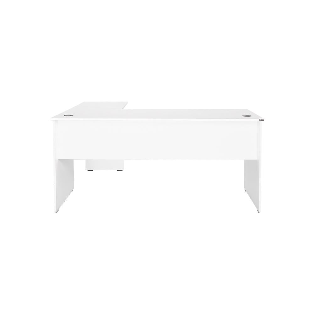 Adore Rio Matt White Corner Desk - Large Reversible Office Desk