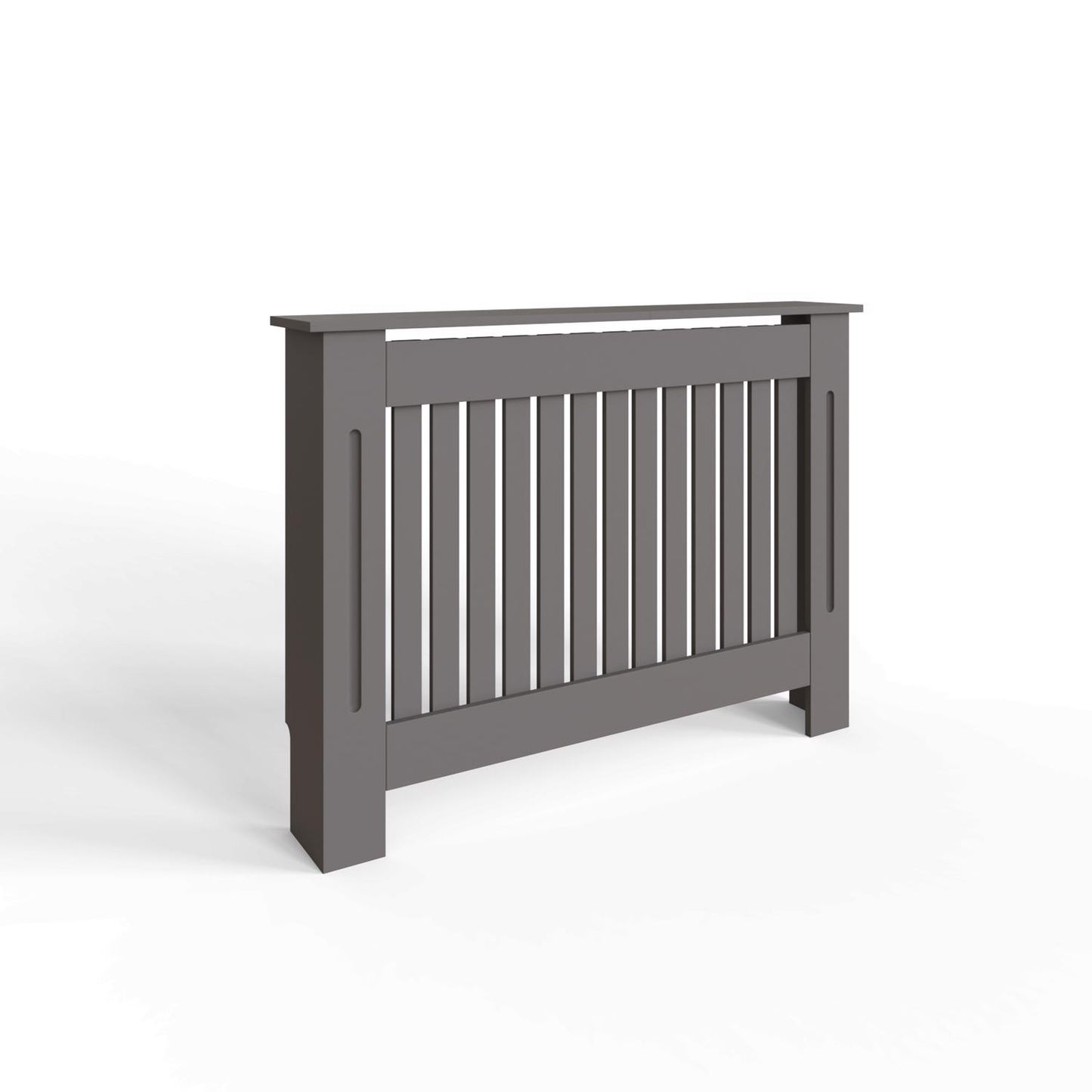 Vertical Slat Medium MDF Grey Radiator Cover