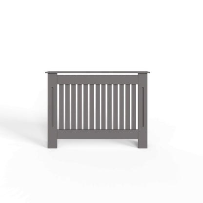 Vertical Slat Medium MDF Grey Radiator Cover