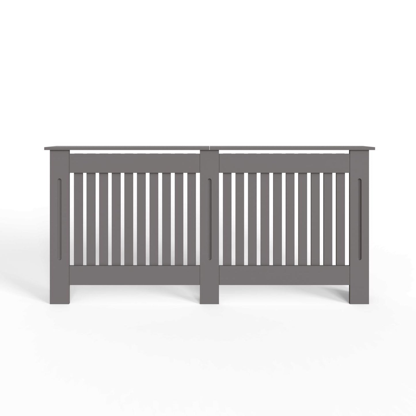 Vertical Slat Extra Large MDF Grey Radiator Cover