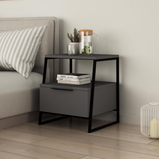 Pal Modern Nightstand Anthracite Grey