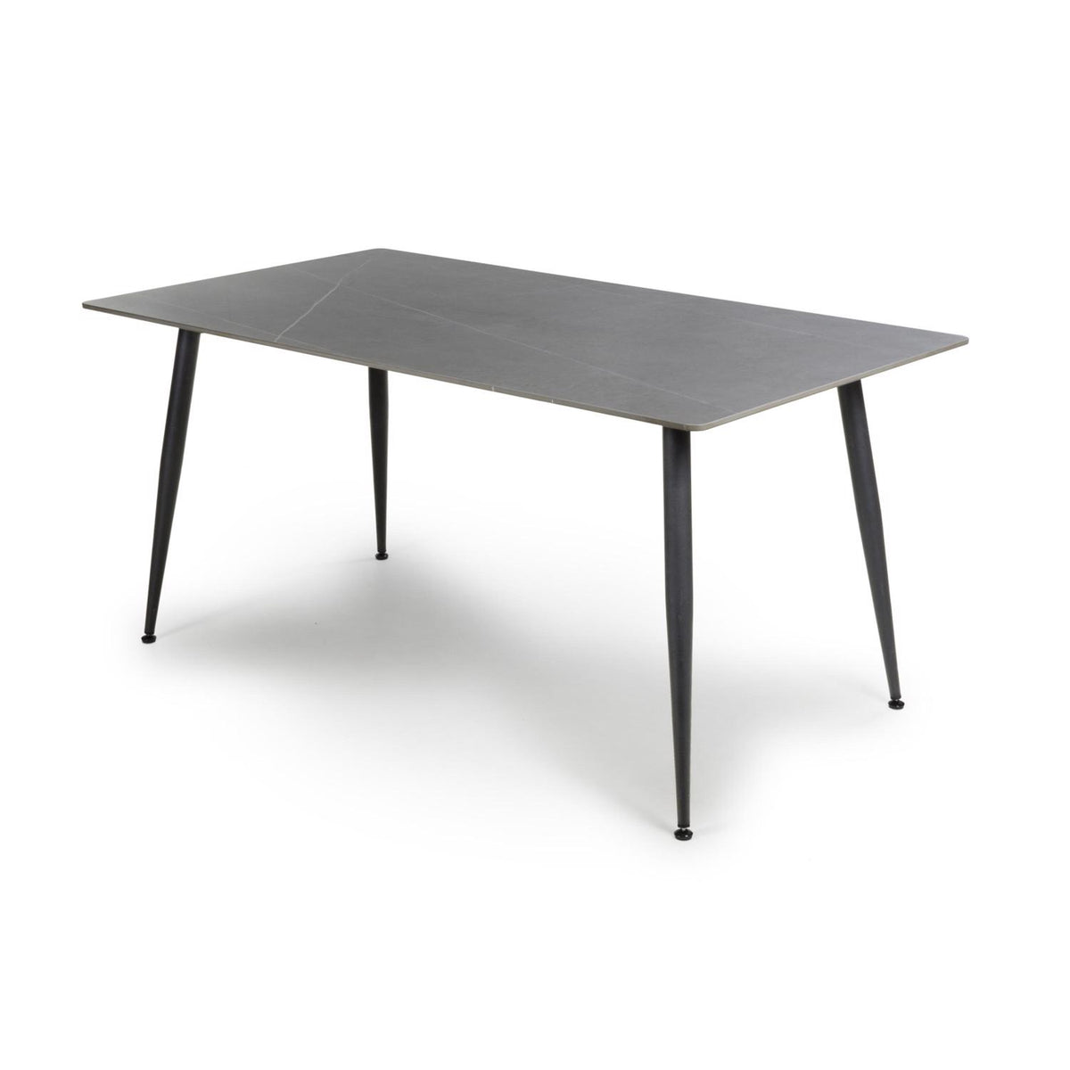 Monaco Grey Sintered Stone Dining Table With 4 Grace Grey Chairs