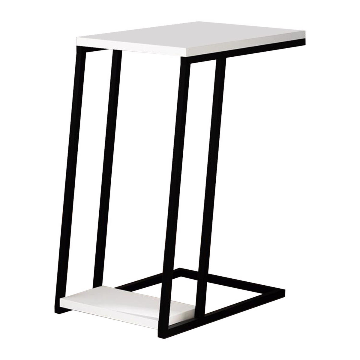 Pal 2 Tier White Sofa End Table