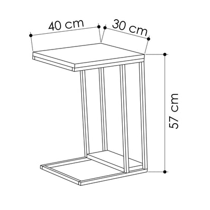 Pal 2 Tier Sapphire Oak Sofa End Table