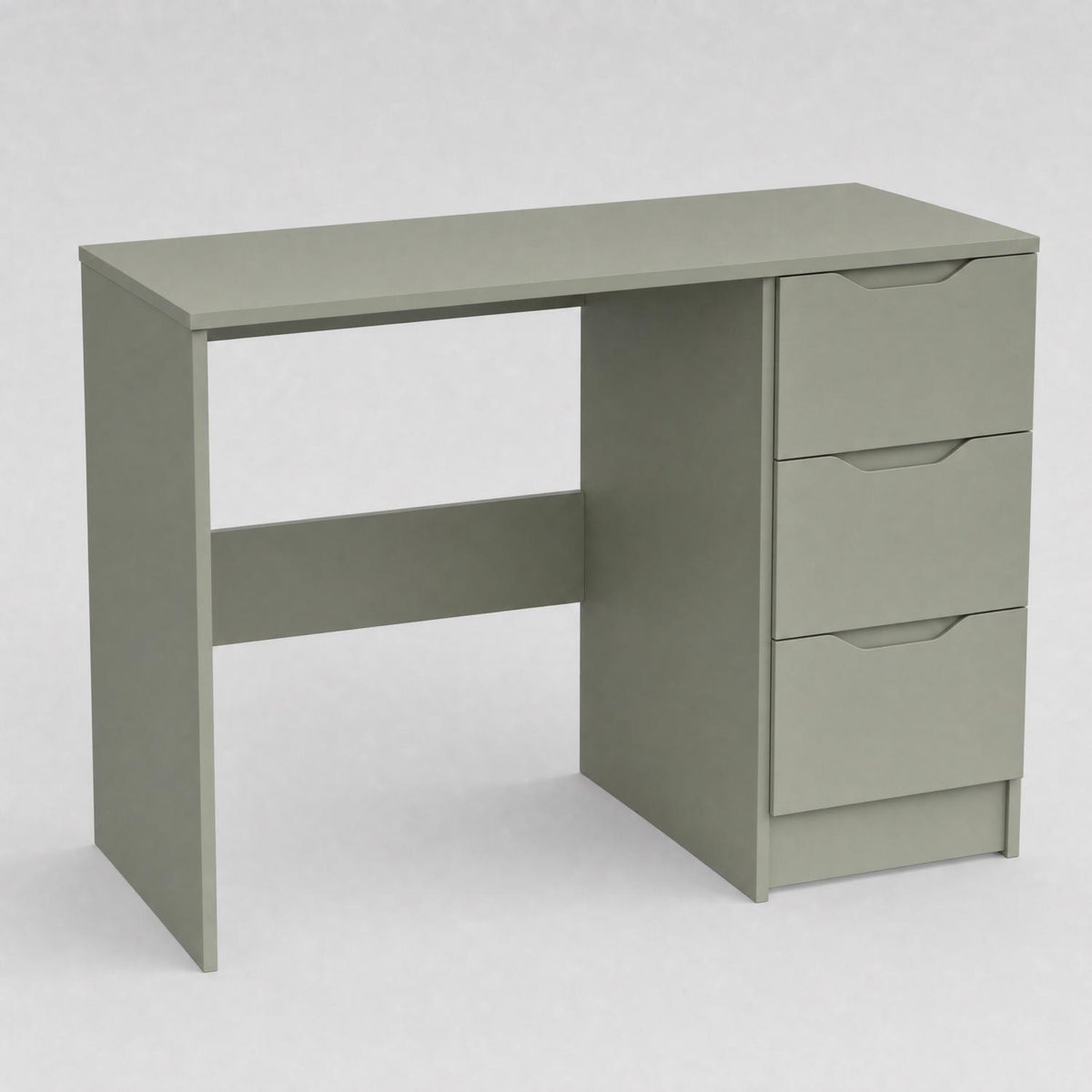 Luno 3 Drawer Dressing Table - Sage Green
