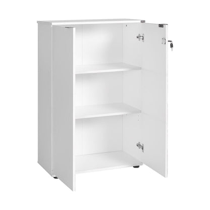 Rio Matt White Office Filing Cabinet - Lockable Storage