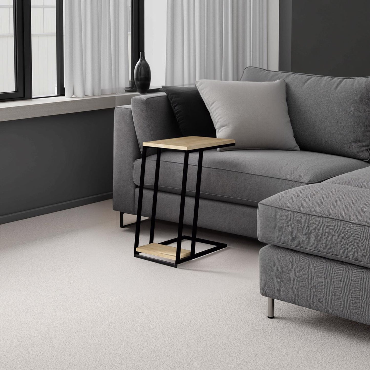 Pal 2 Tier Sapphire Oak Sofa End Table