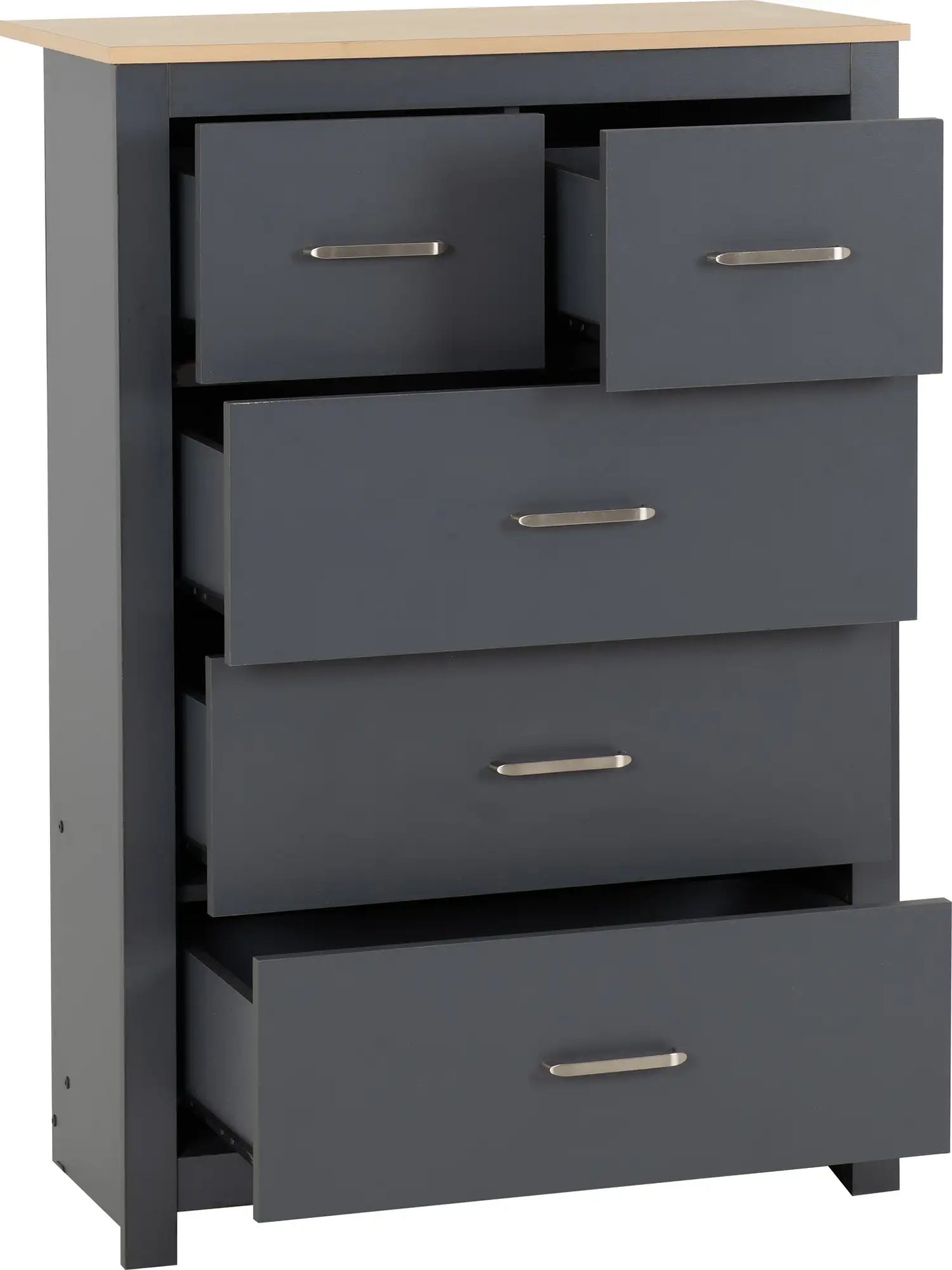 Portland 3+2 Drawer Chest   Greyoak Effect 2023  02