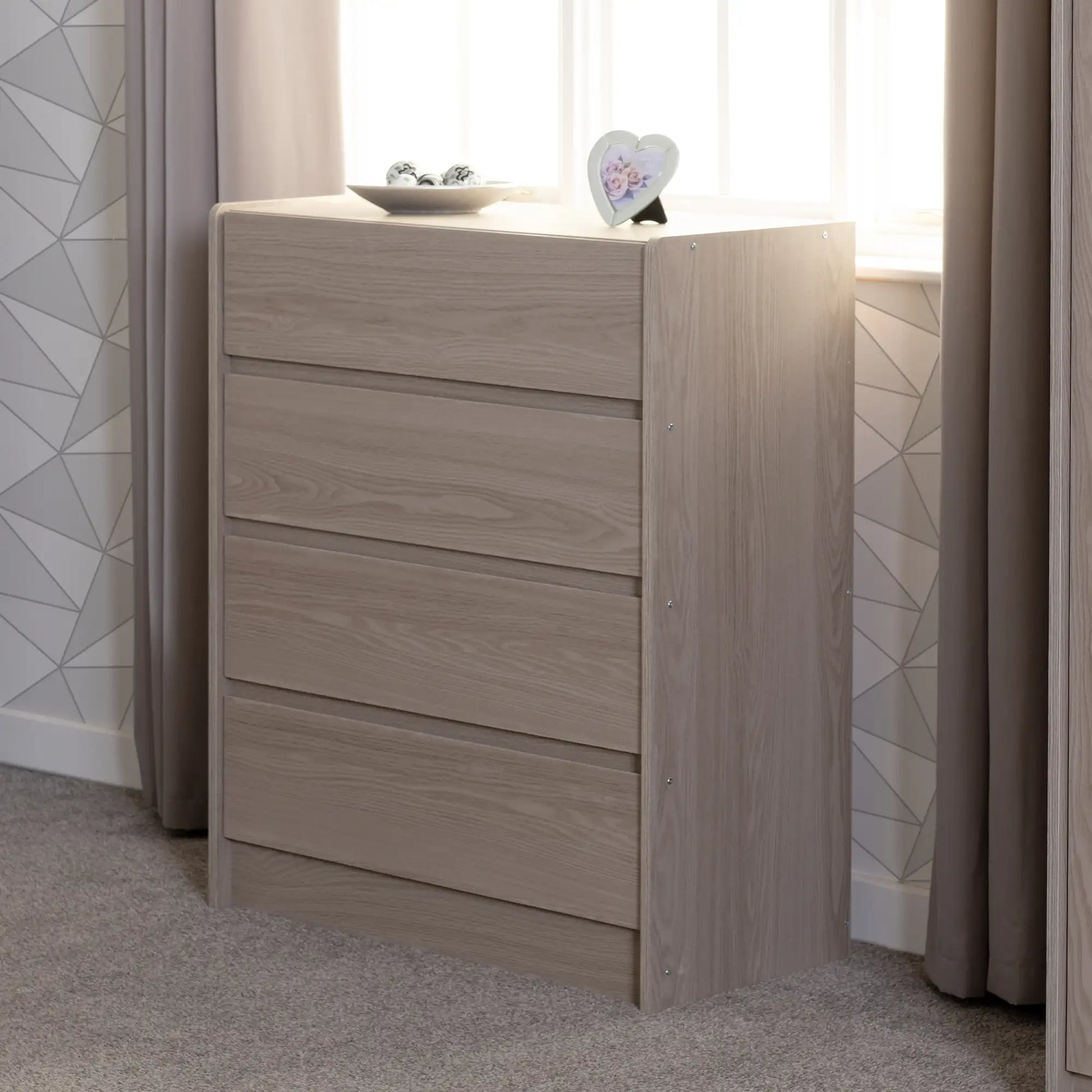 Paris 4 Drawer Chest   Smoked Ash Effect 2024  07