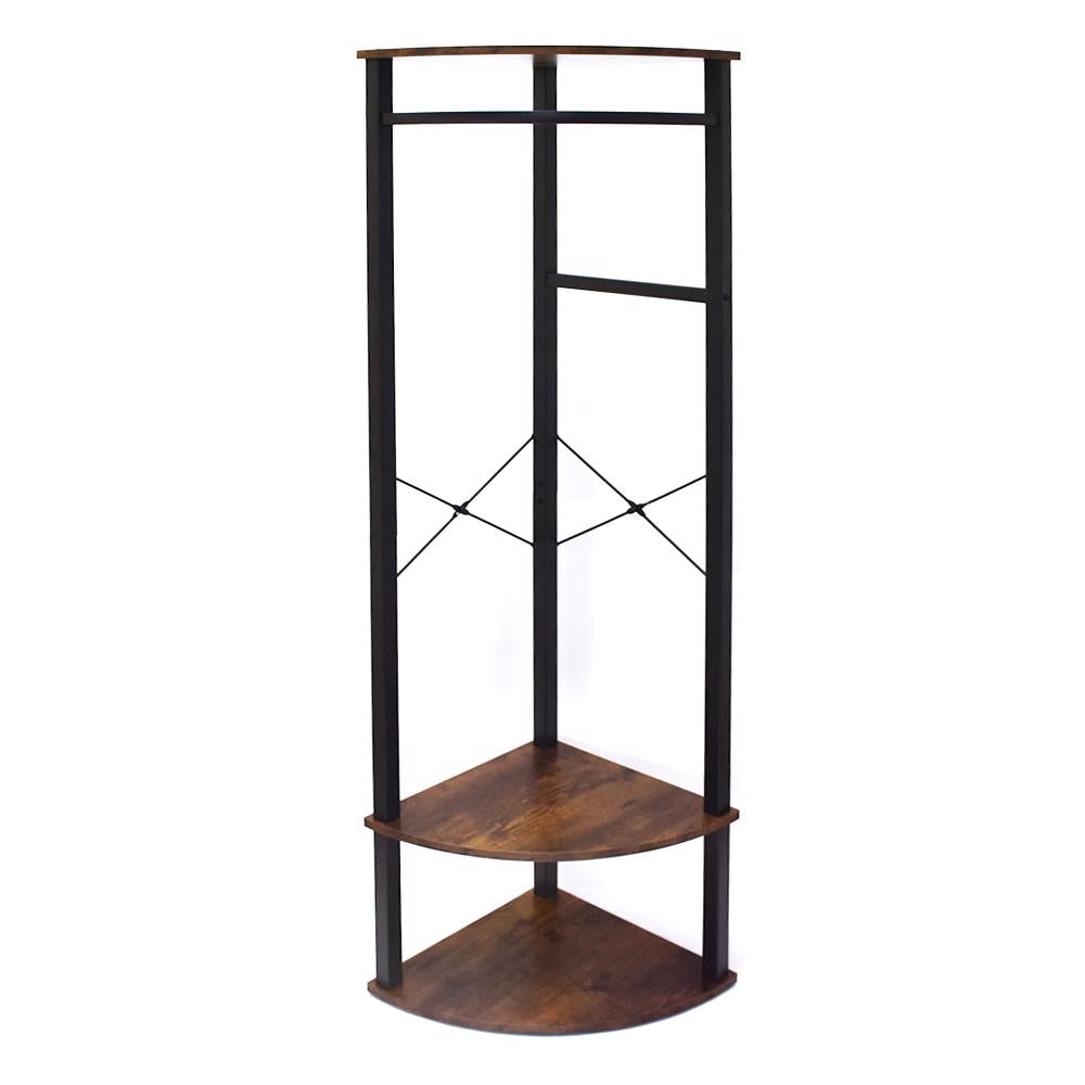 Industrial Design Corner Hallway Storage Hanging Rack