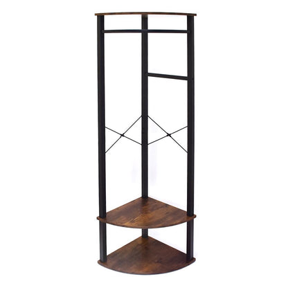Industrial Design Corner Hallway Storage Hanging Rack