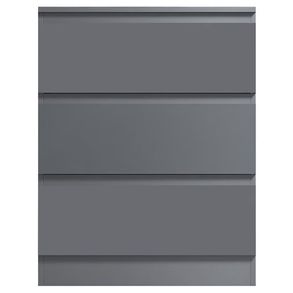 Stora 3 Drawer Chest of Drawers - Matt Dark Grey
