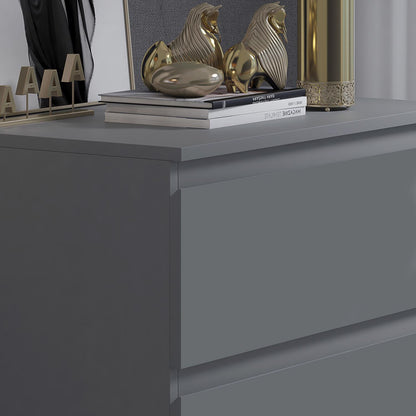 Stora 3 Drawer Chest of Drawers - Matt Dark Grey