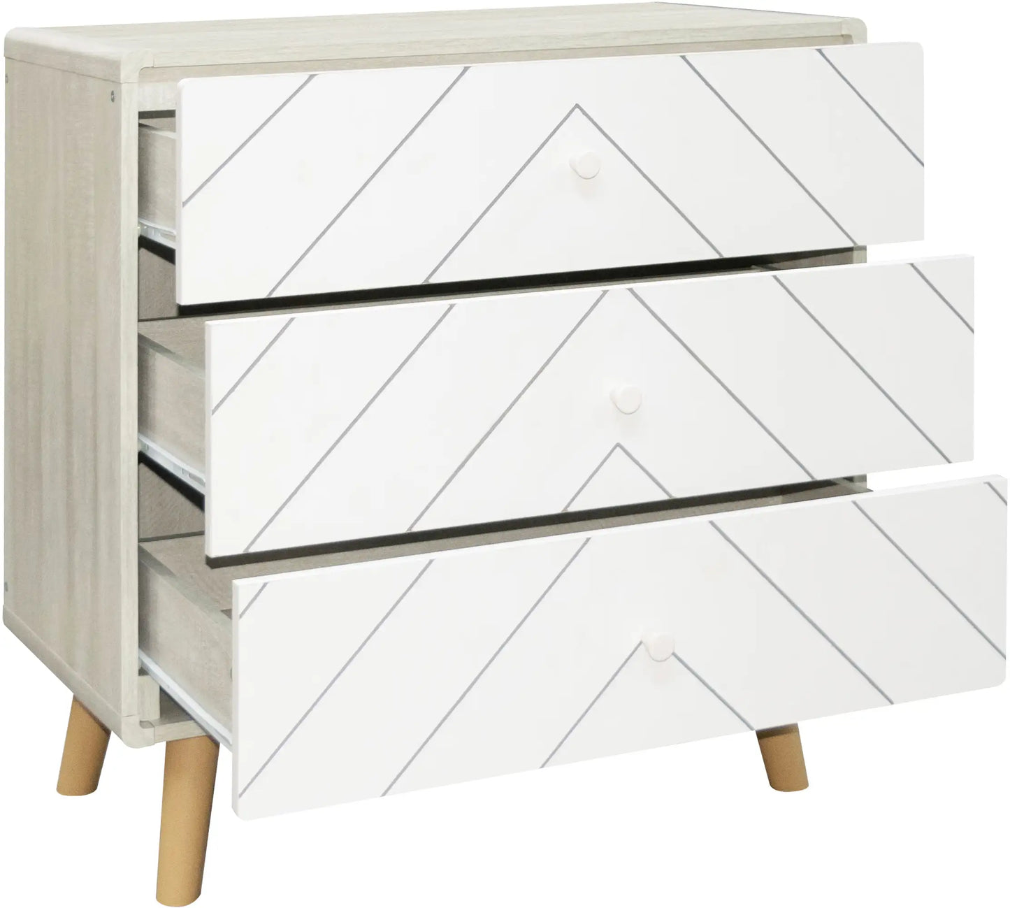 Dixie 3 Drawer Chest   Dusty Greywhite 2022  F03