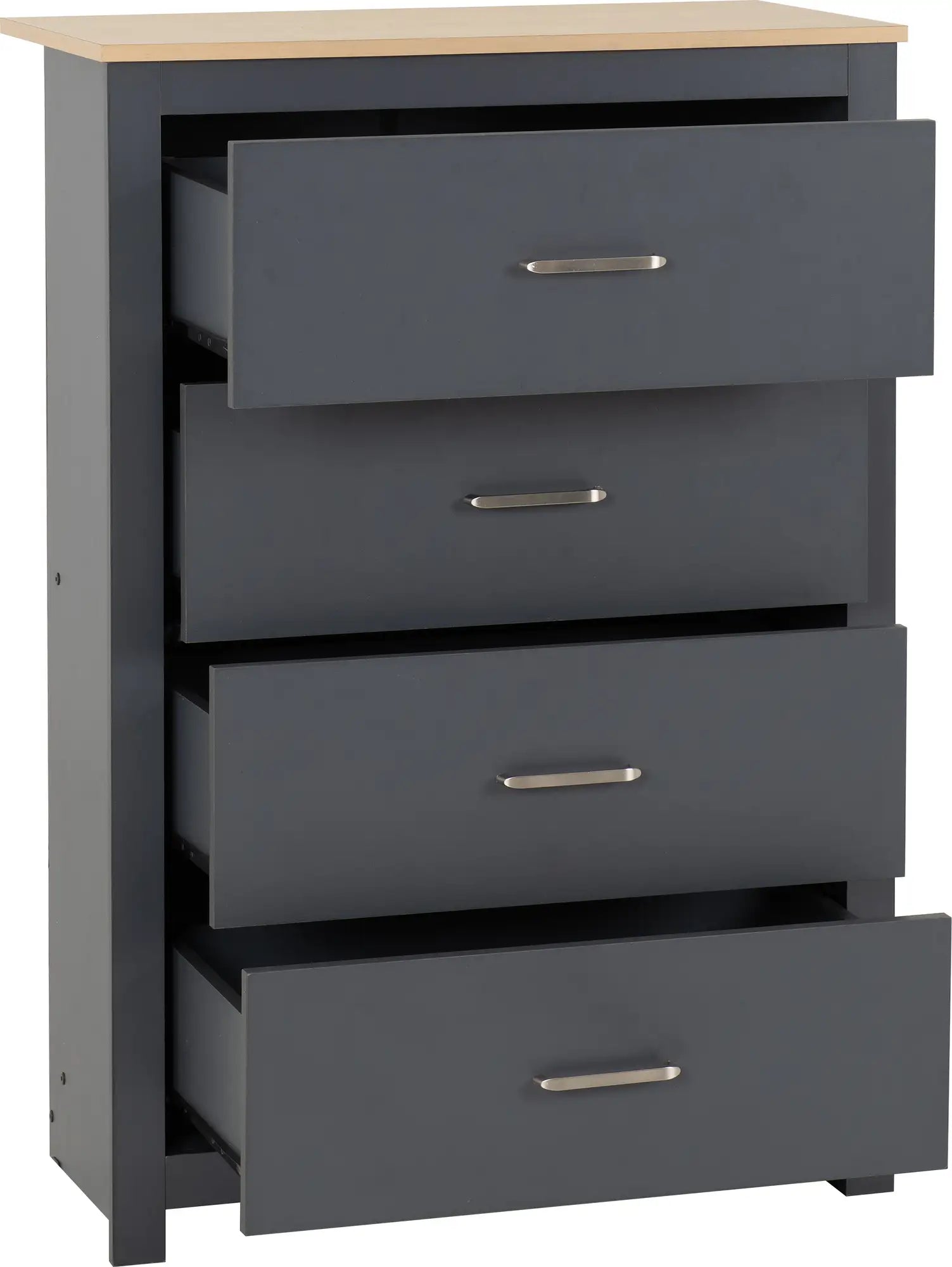 Portland 4 Drawer Chest   Greyoak Effect 2023  02