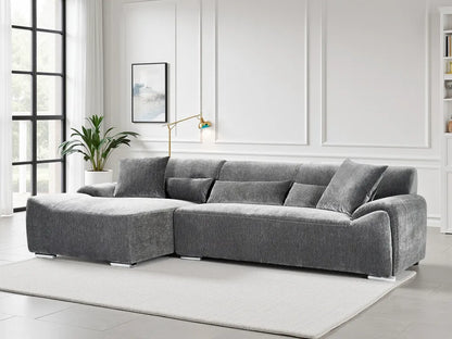 Modena Corner Sofa – Charcoal (Left or Right Hand Facing)