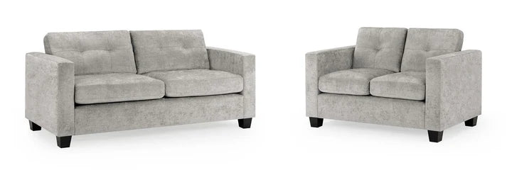 Jerry 3+2 Sofa Set – Grey Fabric