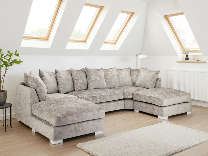 Bishop U-Shape Sofa Scatter Back – Truffle