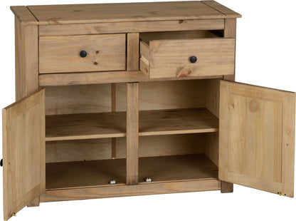 Panama 2 Door 2 Drawer Sideboard Natural Wax 2019 02