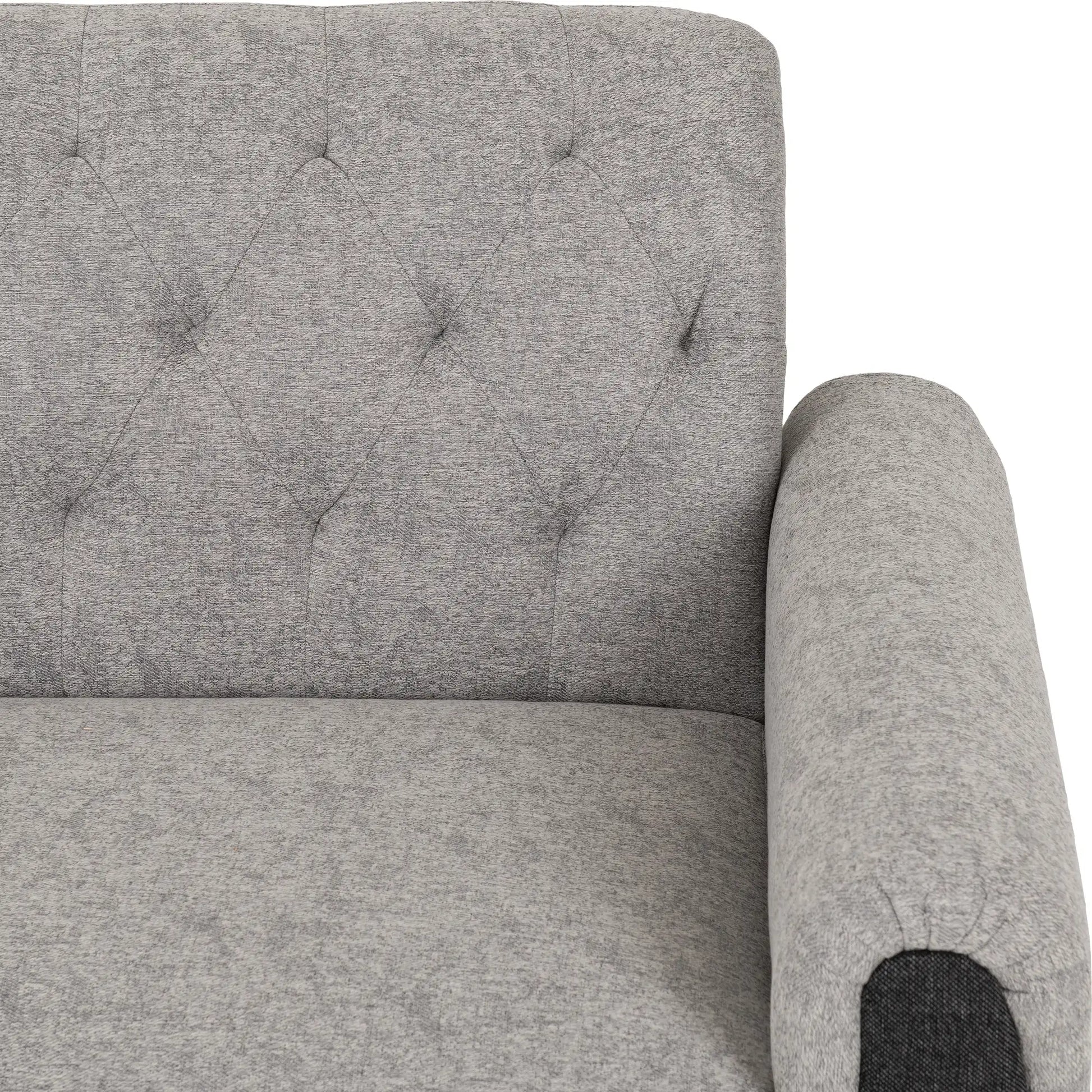 Chester 3+2 Suite Light Grey Fabric 2023  09
