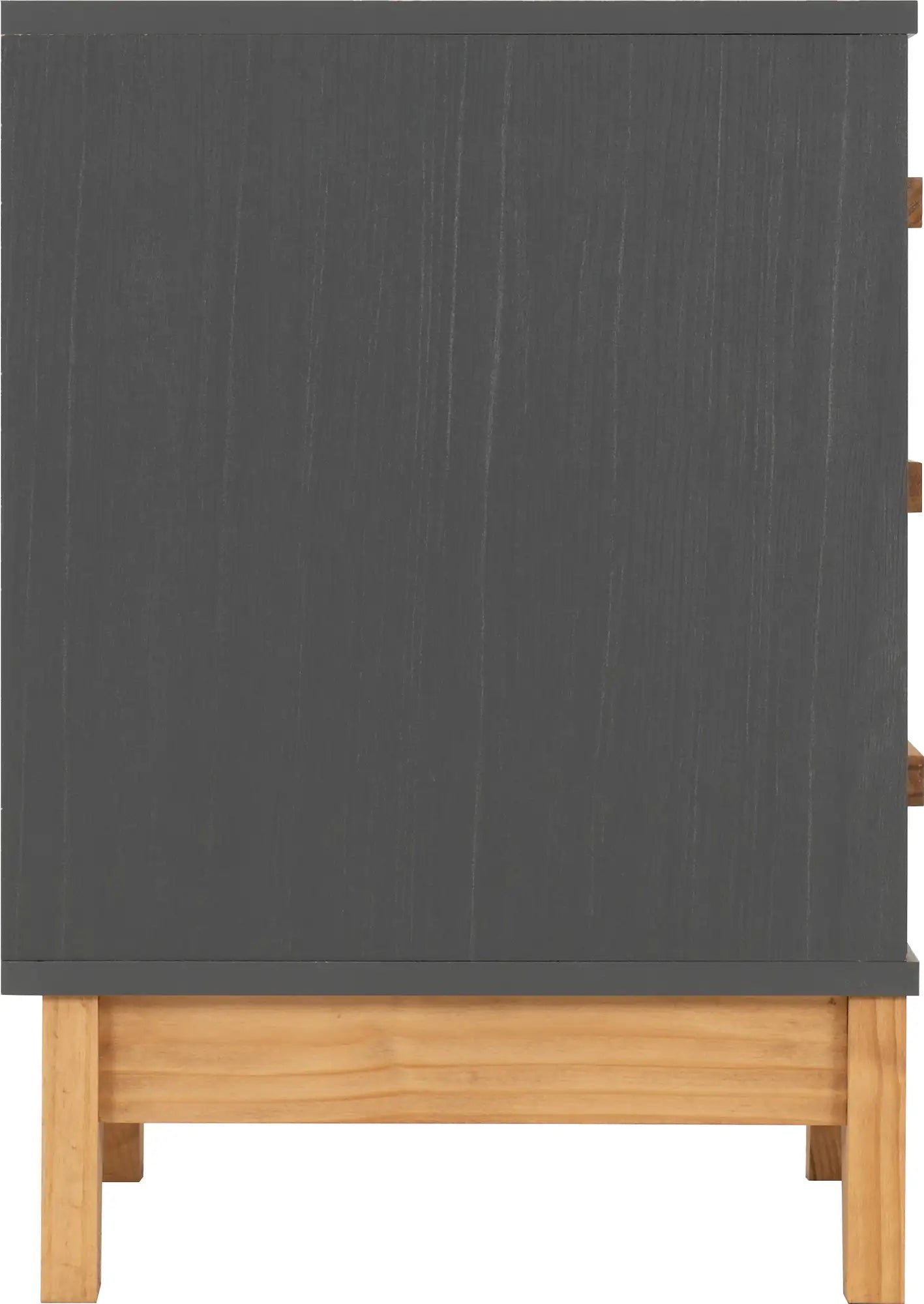 Cleveland 3 Drawer Bedside   Whitegrey Metal Effect 2024  04