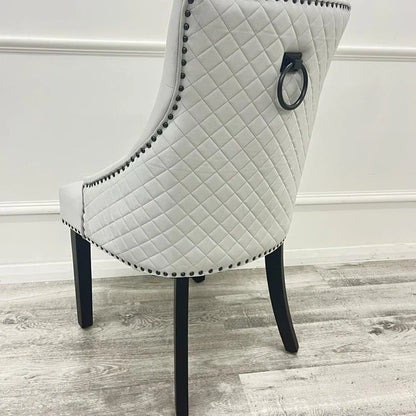 Bentley Black Leg Velvet Dining Chair – Set of 2
