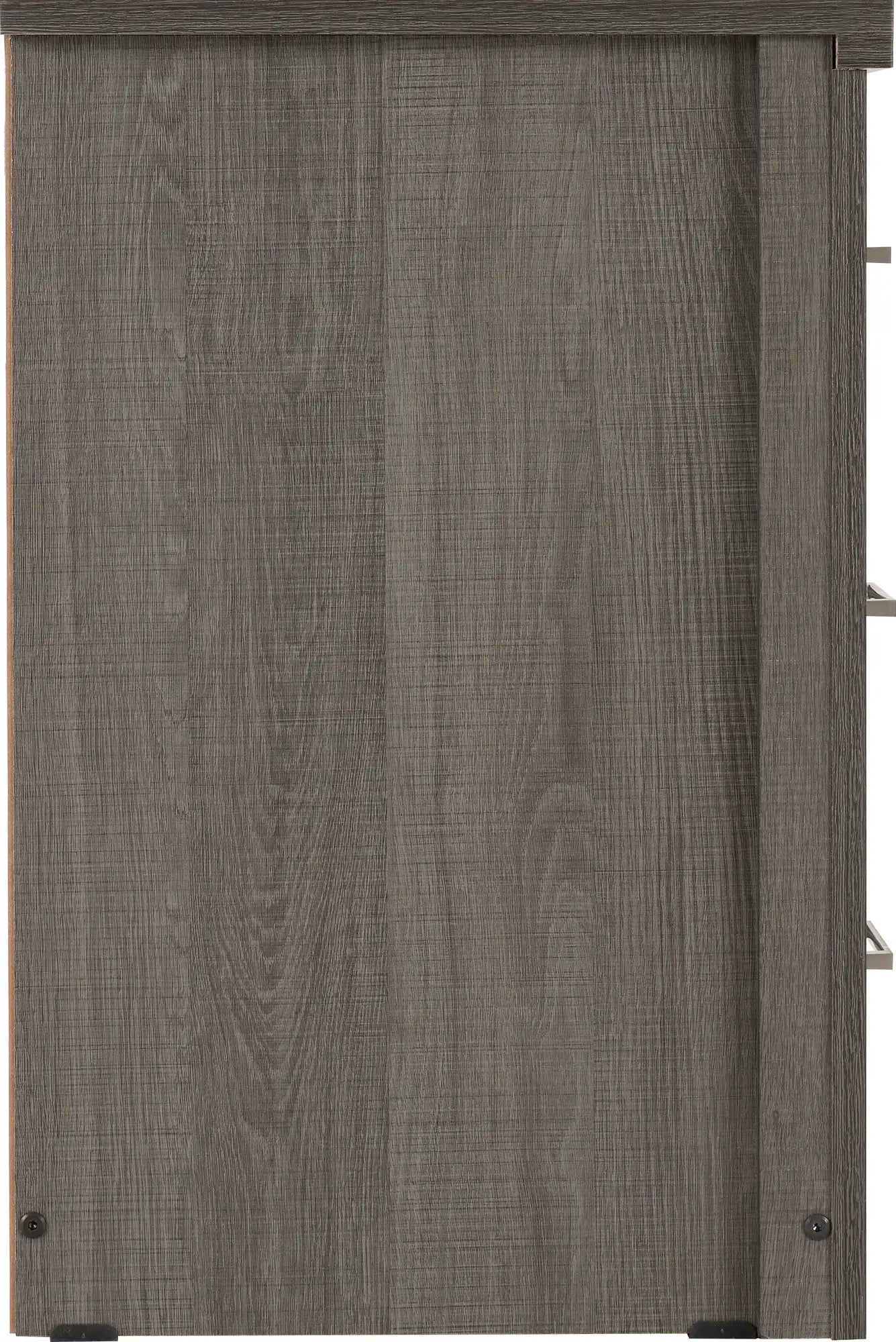 Lisbon 3 Drawer Bedside Black Wood Grain 2020  04