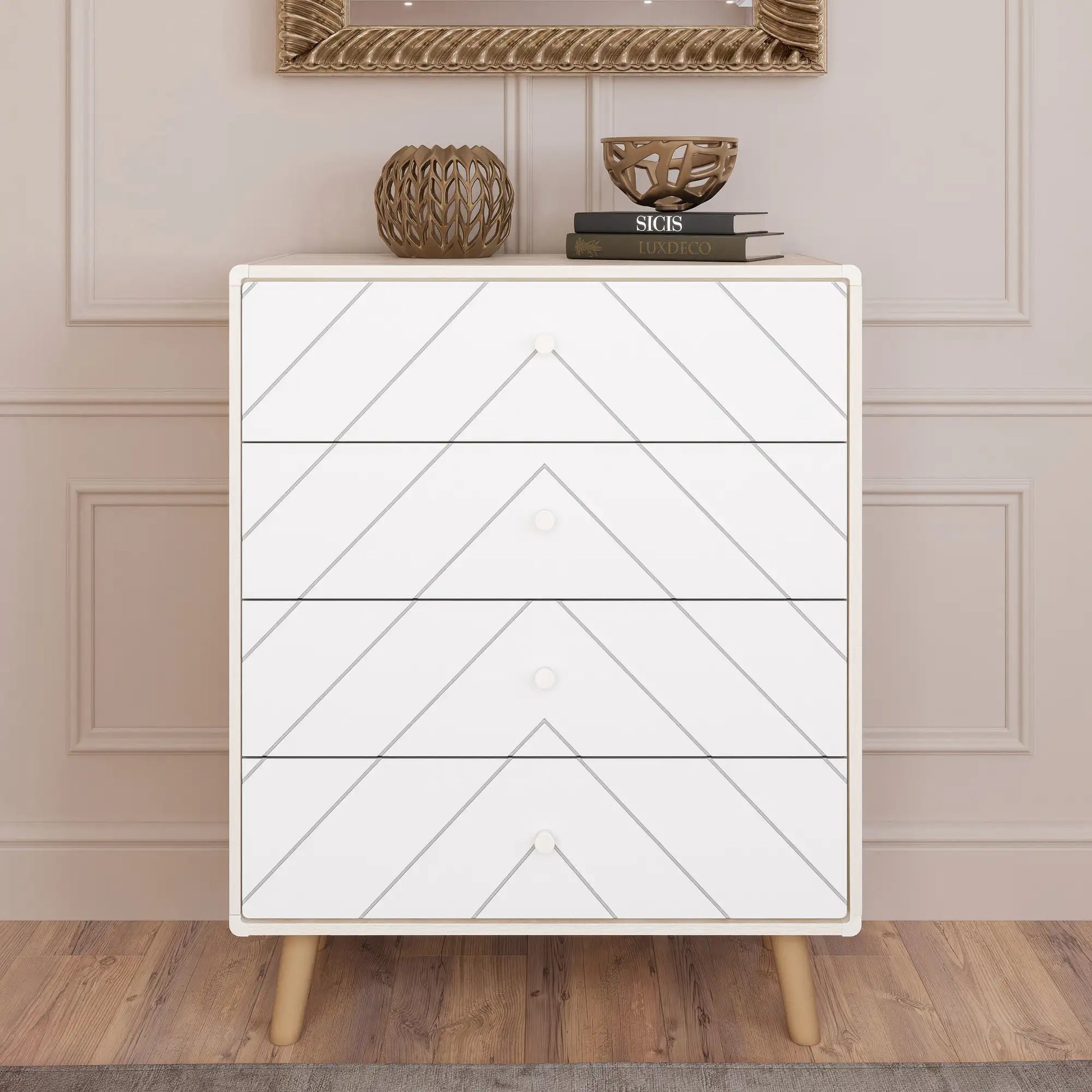 Dixie 4 Drawer Chest   Dusty Greywhite 2025  Ar