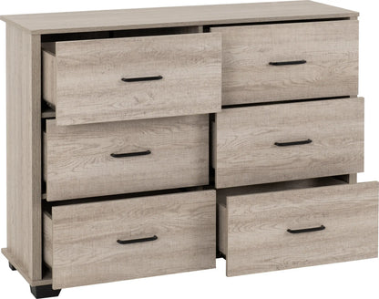 Oliver 6 Drawer Chest   Light Oak Effect 2023  02