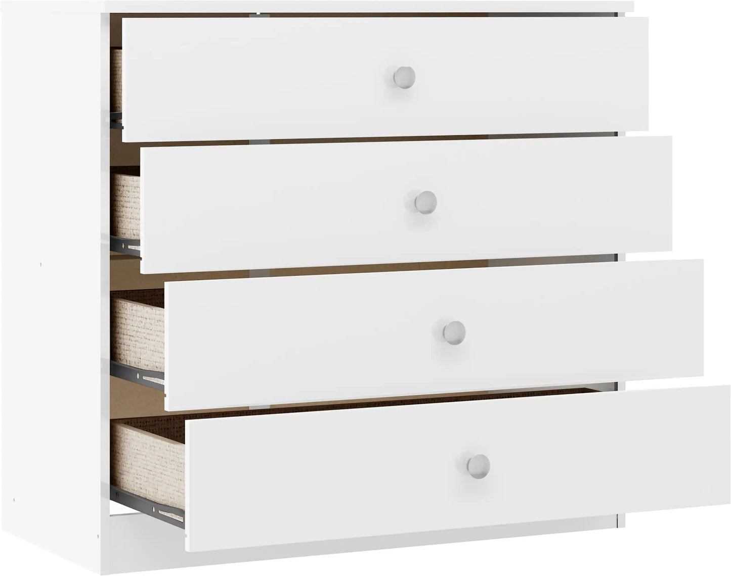 Denver 4 Drawer Chest   White Gloss 2024  F02