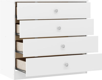 Denver 4 Drawer Chest   White Gloss 2024  F02