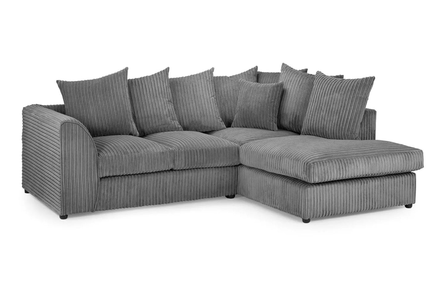 Harley Jumbo Corner Sofa – Grey