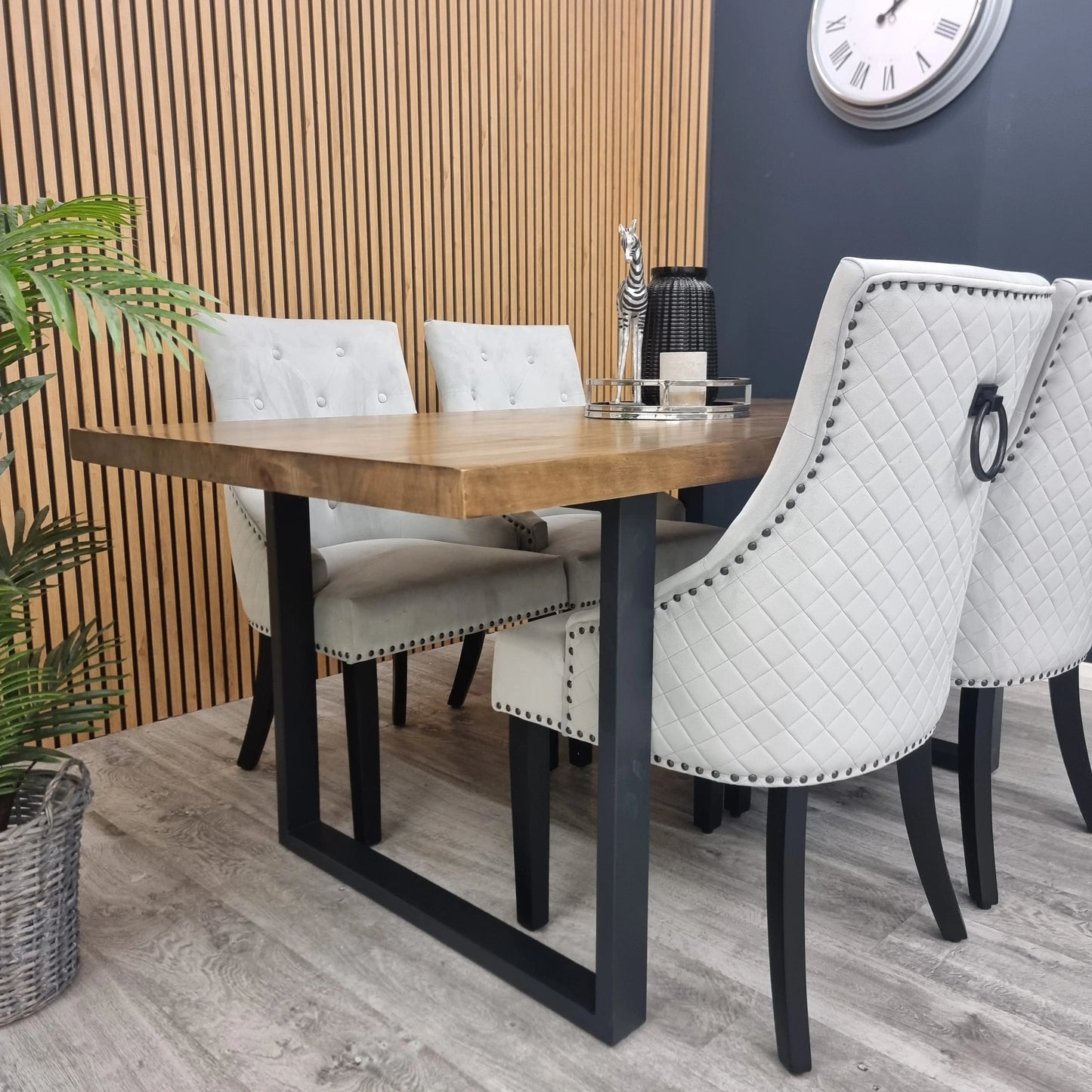 Bentley Black Leg Velvet Dining Chair – Set of 2