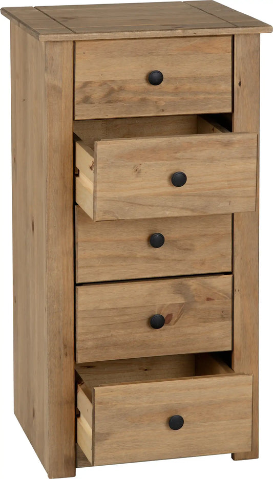 Panama 5 Drawer Chest Natural Wax 2019 02