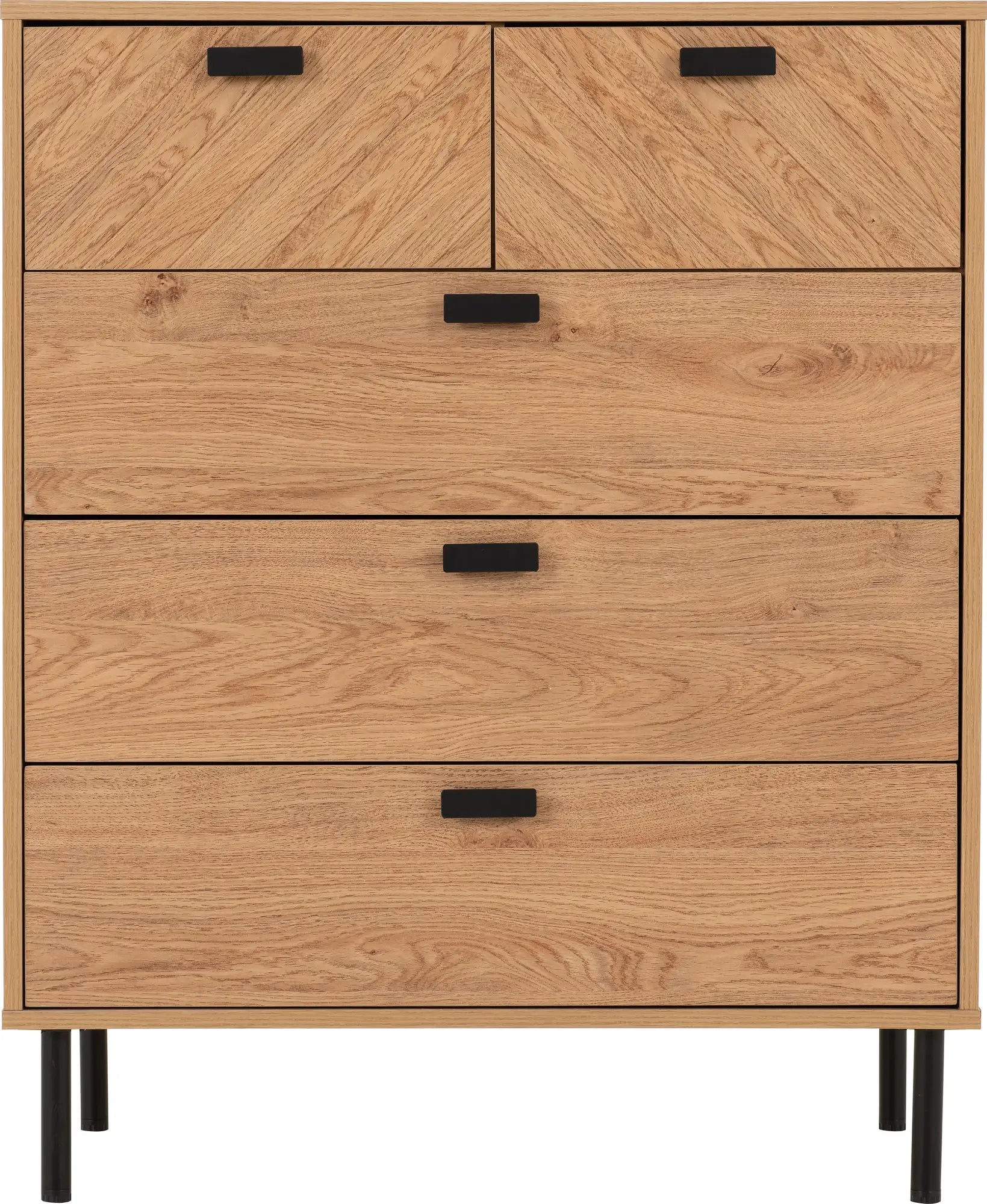 Leon 3+2 Drawer Chest   Medium Oak Effect 2023  03