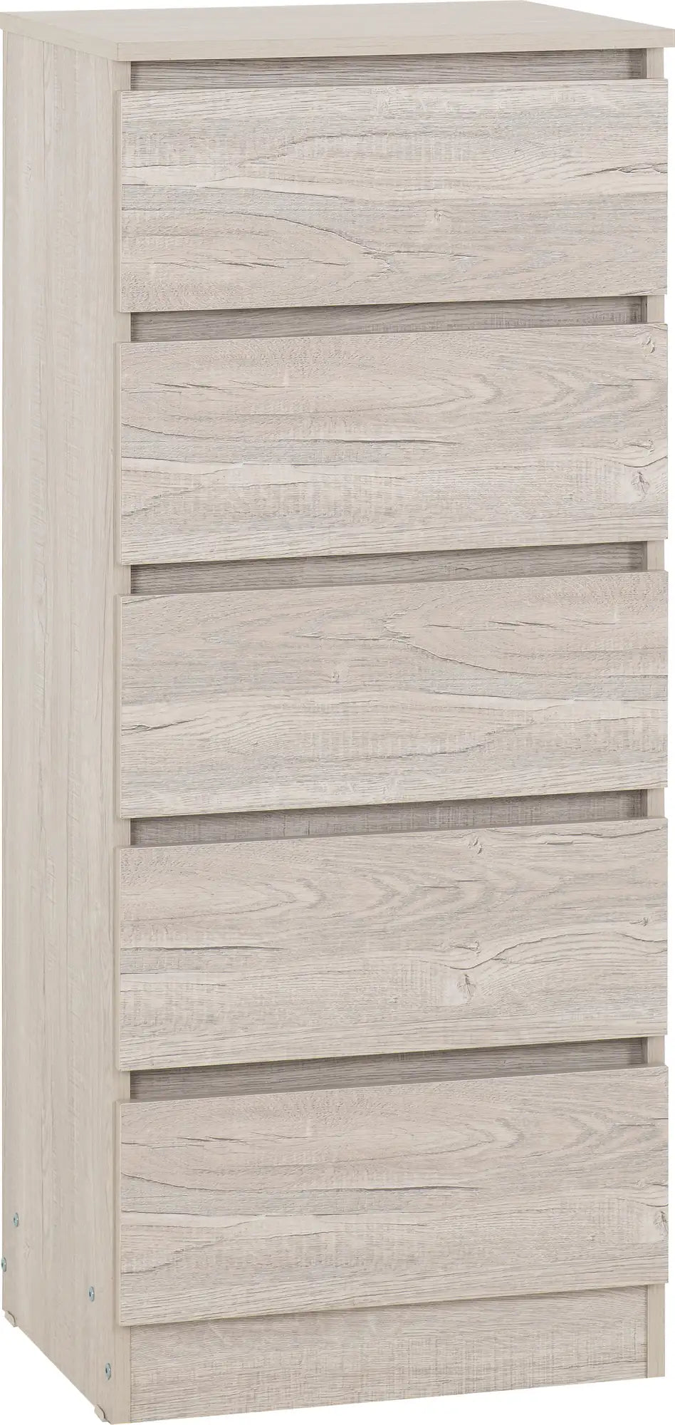 Malvern 5 Drawer Narrow Chest   Urban Snow 2023  01