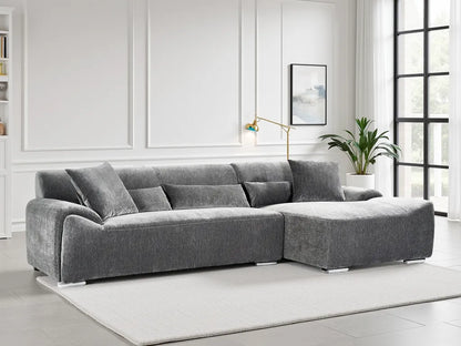 Modena Corner Sofa – Charcoal (Left or Right Hand Facing)