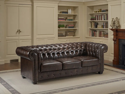 Chesterfield Sofa – Antique Brown Collection