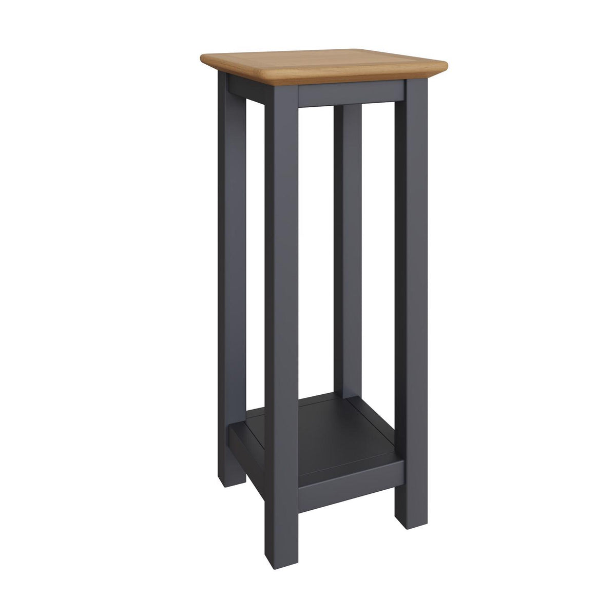 Taberno Oak End Side Table Graphite Blue