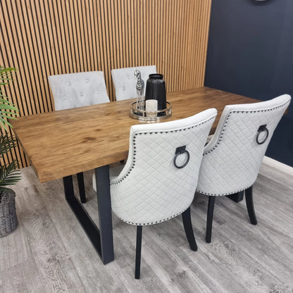 Bentley Black Leg Velvet Dining Chair – Set of 2
