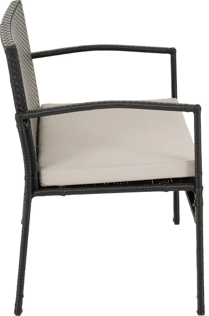 Cedar 4Pc Garden Set   Black Rattangrey Fabricblack Glass 2024  04