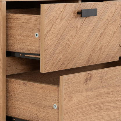 Leon 3+2 Drawer Chest   Medium Oak Effect 2023  06