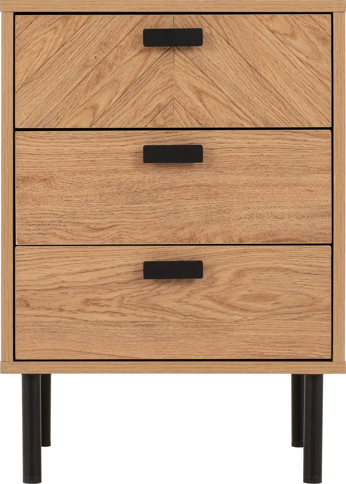 Leon 3 Drawer Bedside   Medium Oak Effect 2023  03