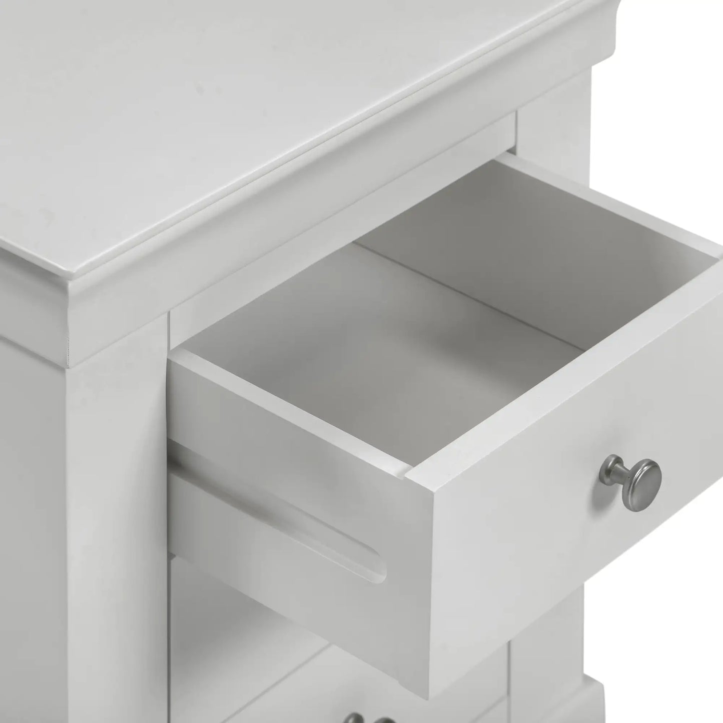 Bordeaux 3 Drawer Bedside   Pebble Grey  06