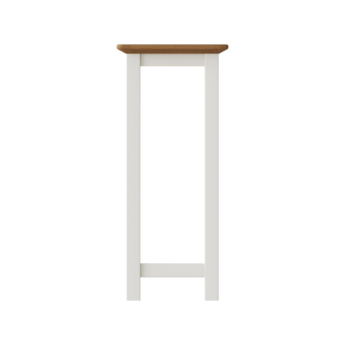 Taberno Oak End Side Table Linen White