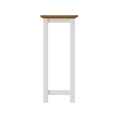 Taberno Oak End Side Table Linen White
