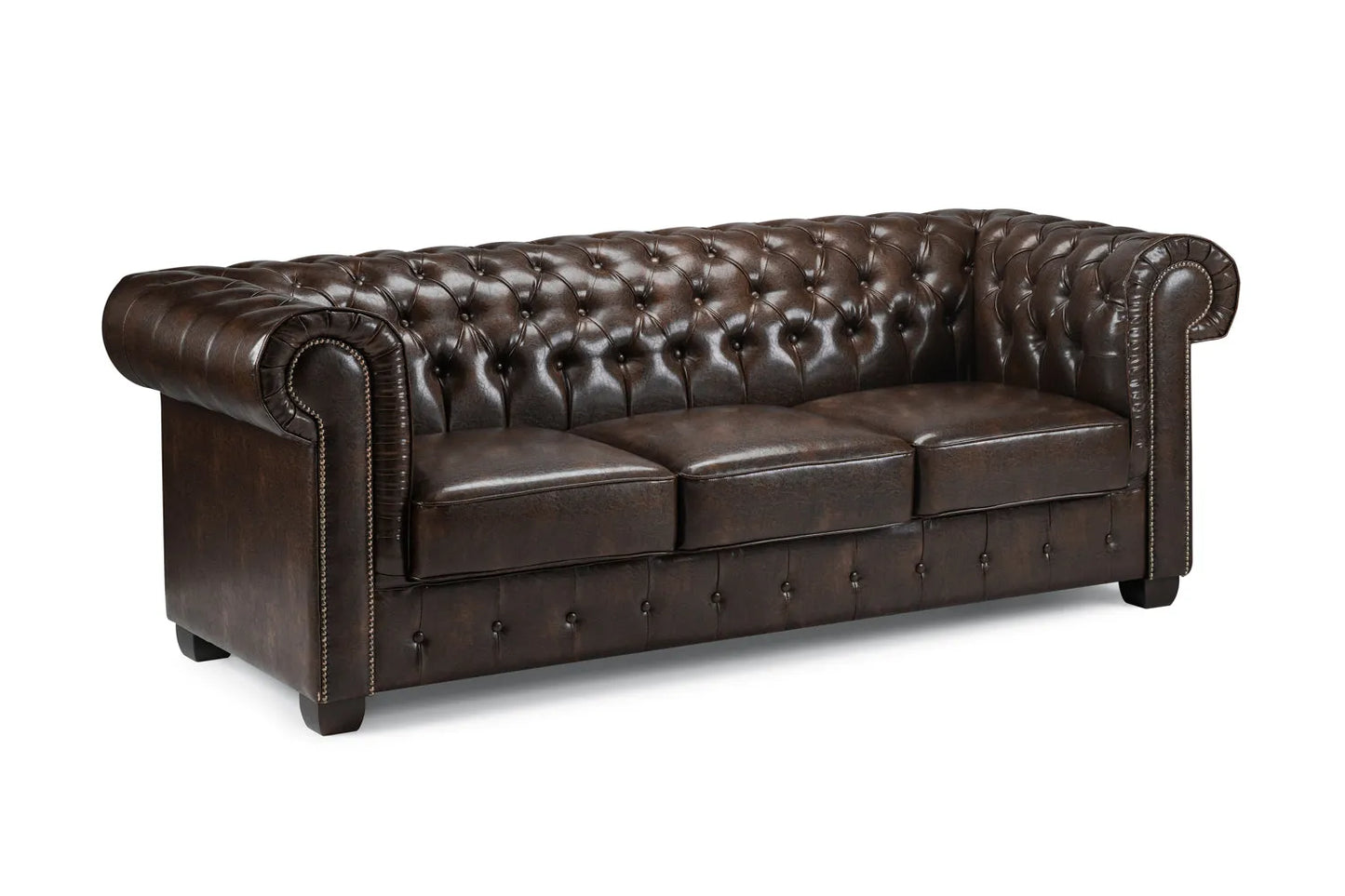 Chesterfield Sofa – Antique Brown Collection